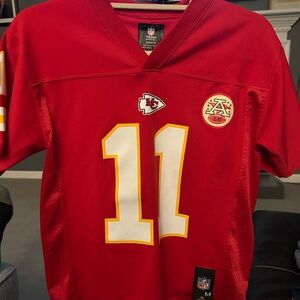 NFL Red Jersey with Logo Patch